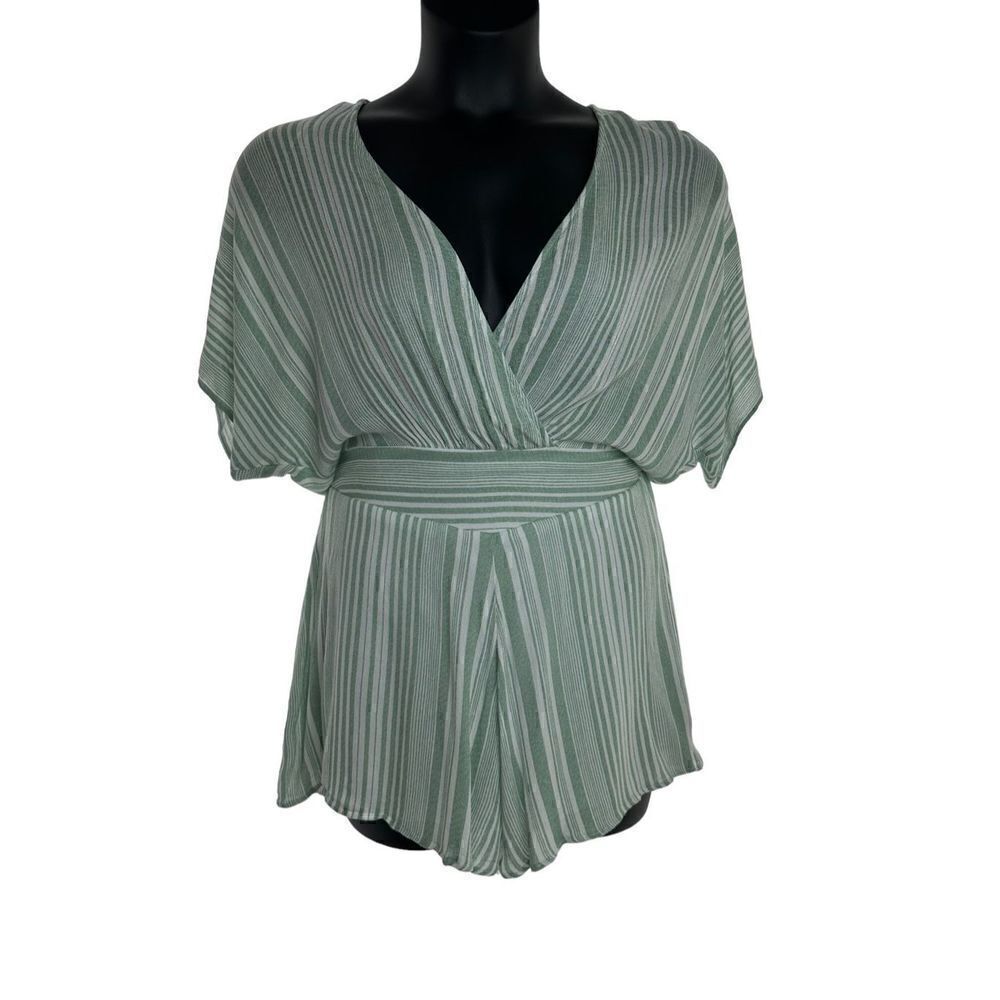 Favlux Women's Striped Fully Lined Flowy Romper Size Large